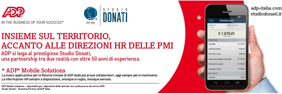 NUOVA PARTNERSHIP STRATEGICA TRA ADP ITALIA E STUDIO DONATI