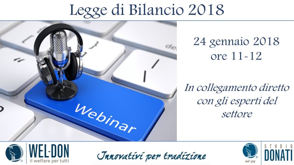 Webinar Legge di Bilancio 2018